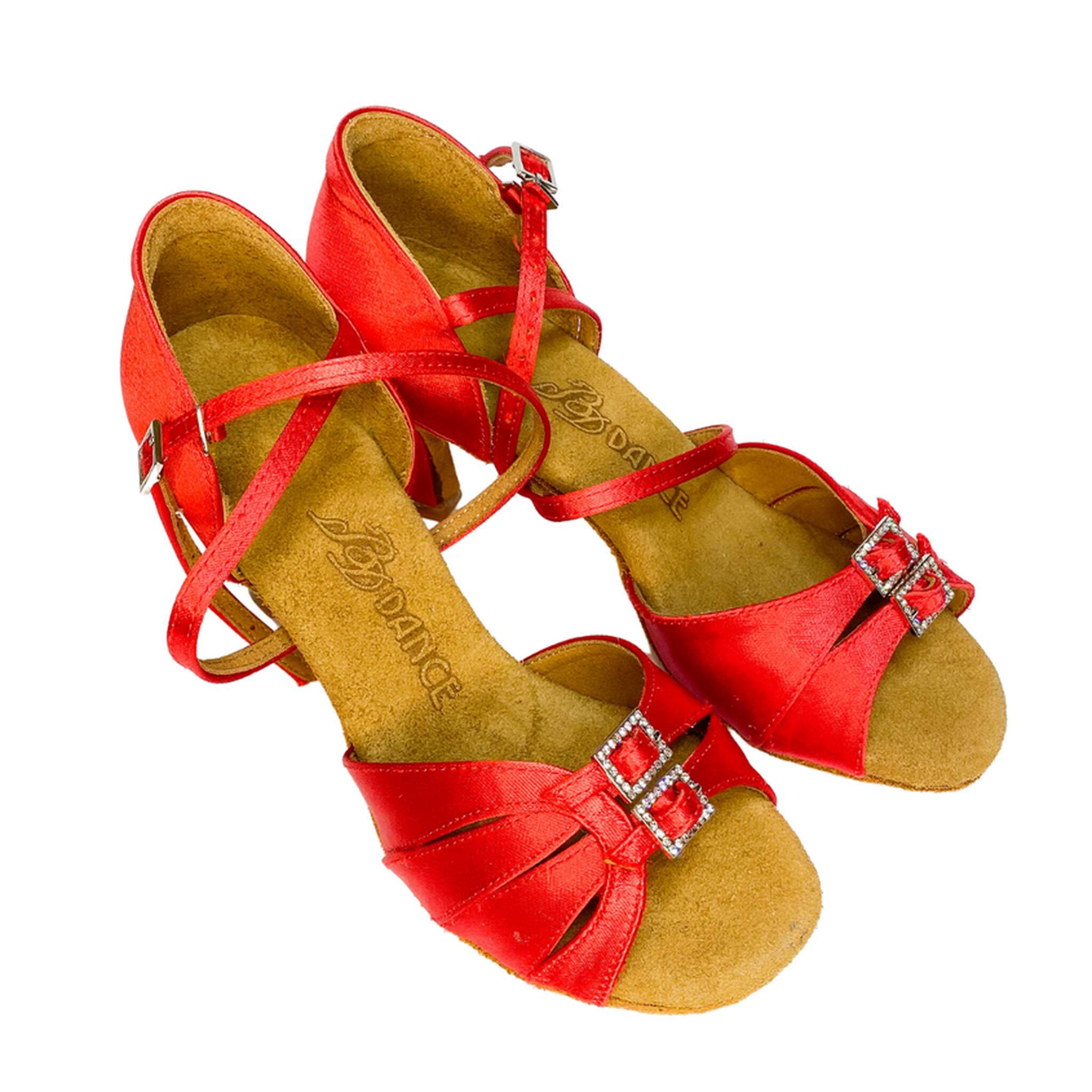 BD DANCE 2307 RED SATIN