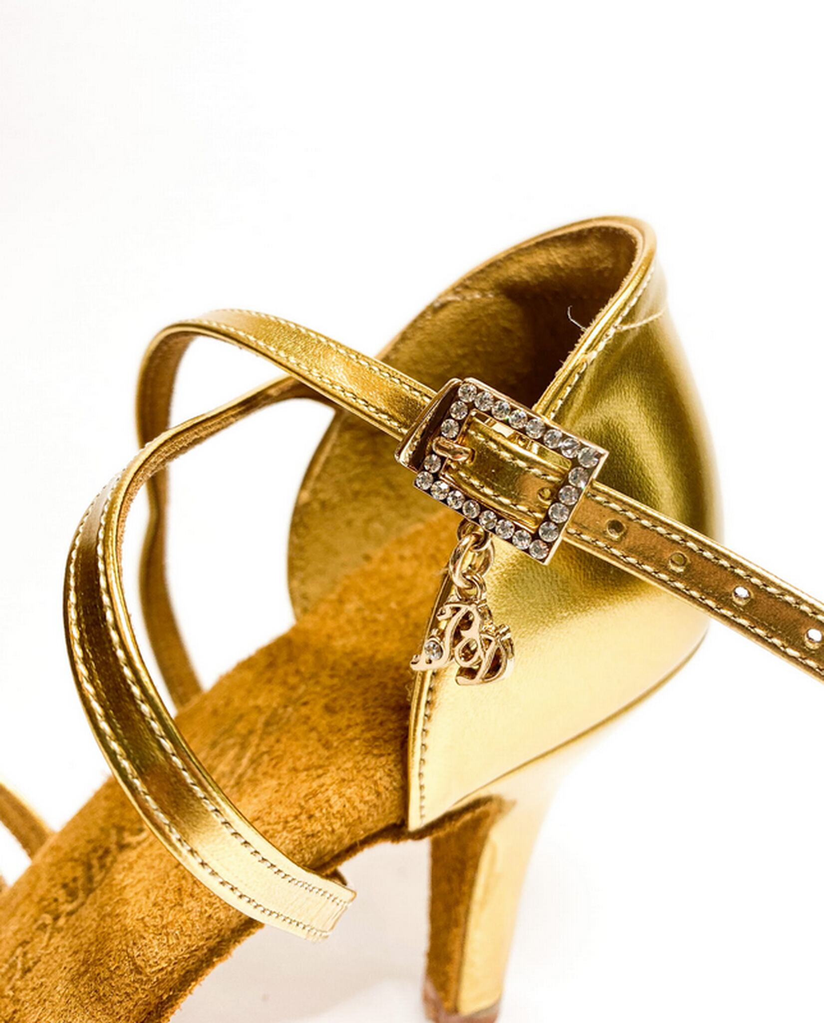 BD DANCE 216 Gold Patent - lakierowana skóra obcas 2,5 " i 3,5" ( EH4 / EH16) - obrazek 4