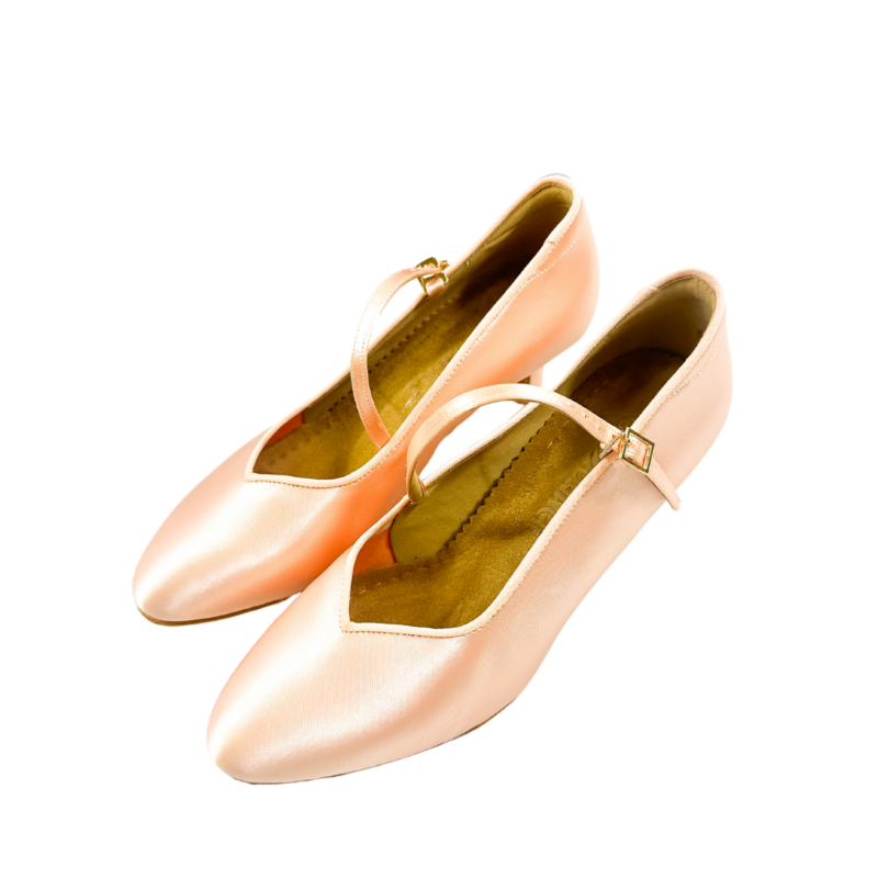 BD Dance 138 buty do tańców standardowych - jasna satyna (2"/EH11)