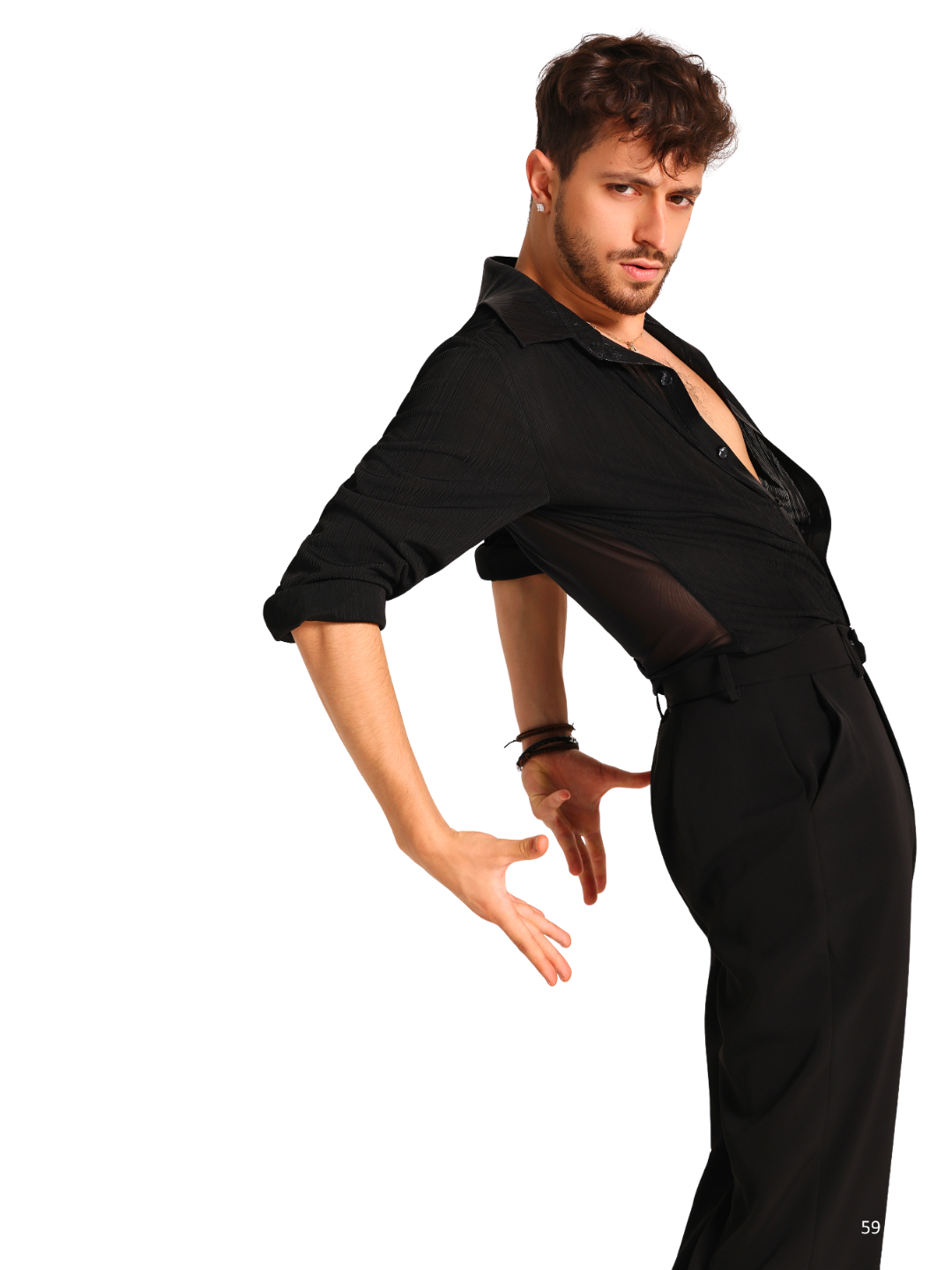 Męska koszula do latino UDANCE #A49